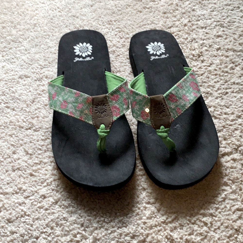 Yellow Box Flip Flops